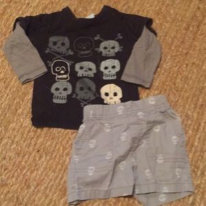 Bundle of boys shirt and shorts